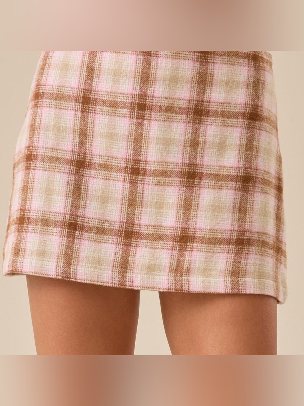 Altar'd State Kati Plaid Skirt - Size Medium